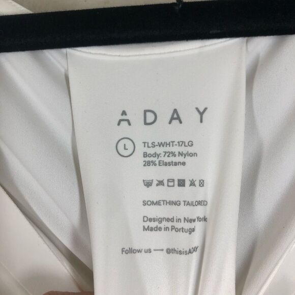 ADAY Something Tailored Shirt Minimalist Quiet Luxury Women's Dress Shirt Large - Picture 4 of 8